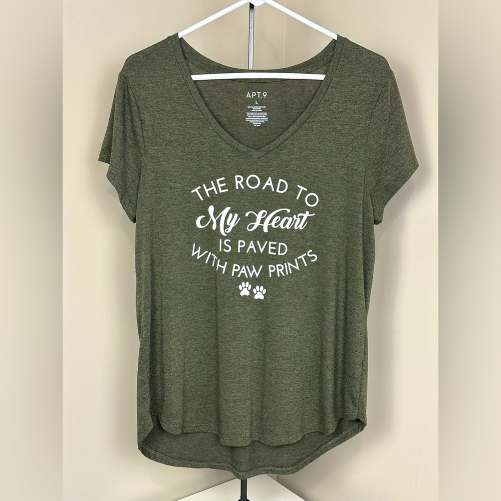 Apt 9 Shirt - Paw Prints